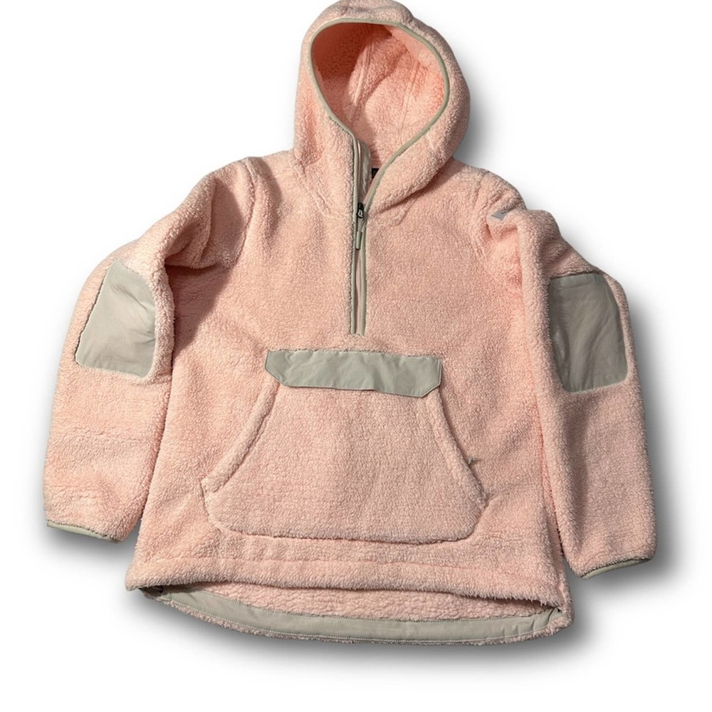 The North Face Pink and Cream Hoodie
